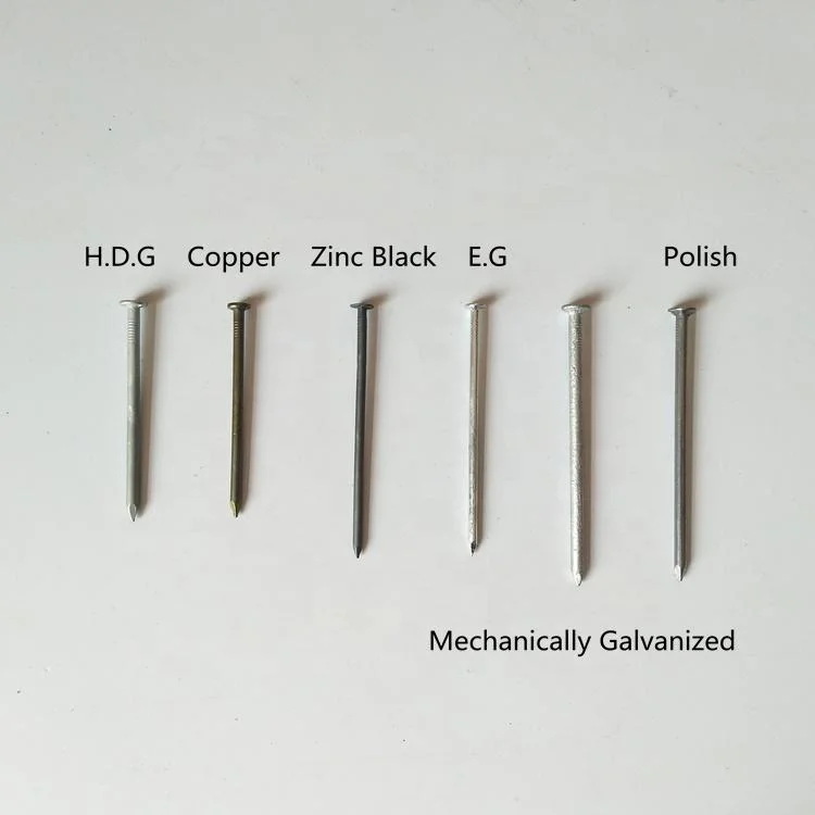 4D to 20d Electro Galvanized Common Round Wire Nails with 25kg Box