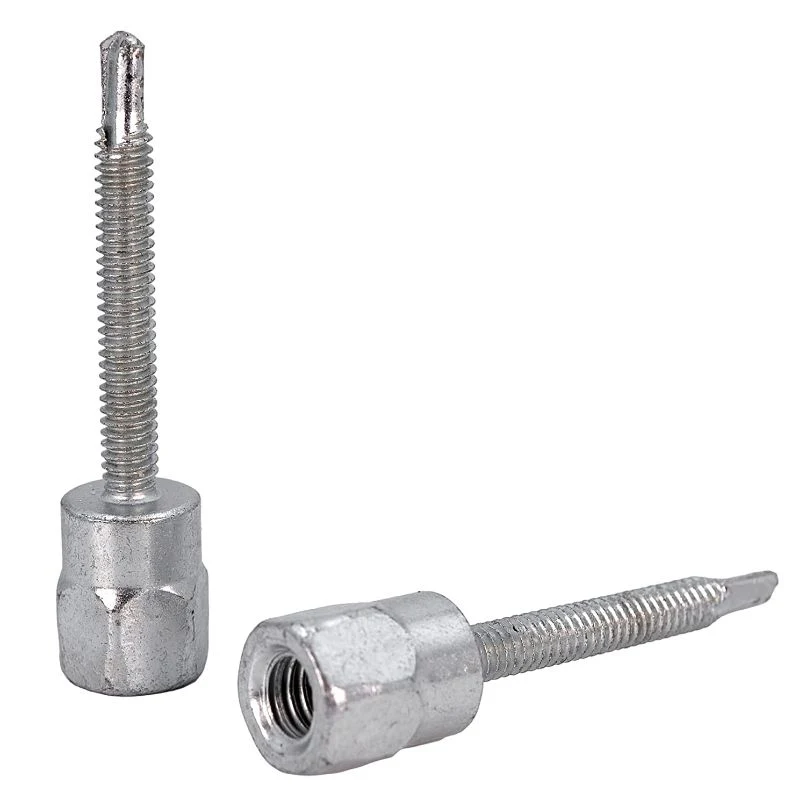 3/8-Inch Vertical Threaded Rod Anchor Screws for Wooden Concrete Structural Pipe Hangers