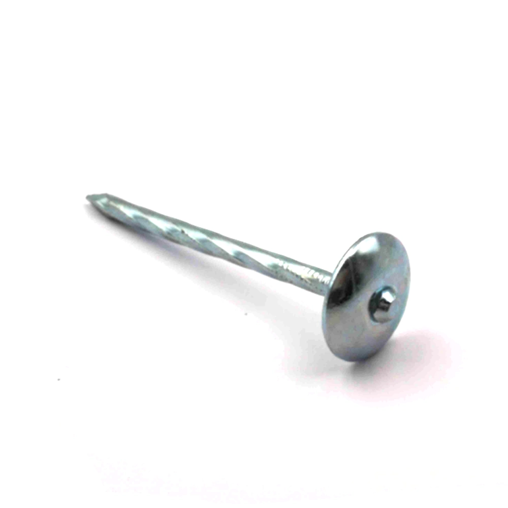 Galvanized Umbrella Head Roofing Nail with Spiral Shank