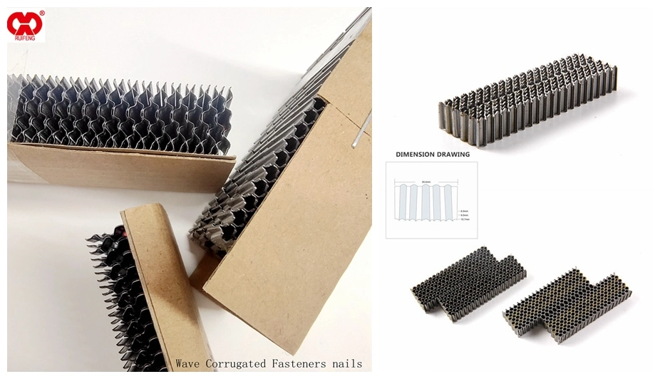 Latest Price Wholesale Supplier Stock Lot W-13 Series Wave Corrugated Fasteners Nails.