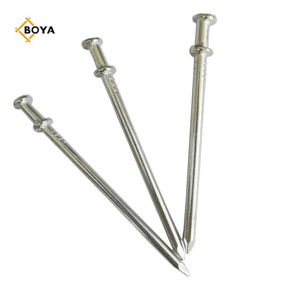 Double Head Iron Wire Nail with Electric Galvanized Threatment