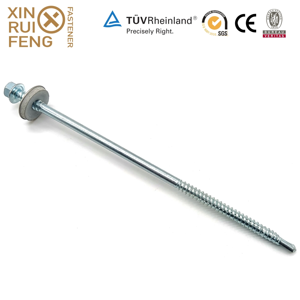 Xinruifang Fasteners 304 (A2) A4 Stainless Steel Bimetal Bi-Metal Csk Pancake Hex Washer Head Timber Stitching Tek Self Tapping Drilling Screws