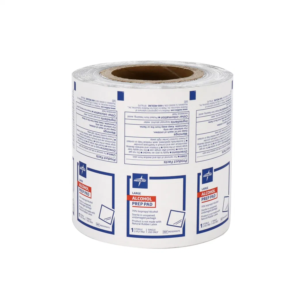 Printed Paper Packing Film in Roll, Wrap Disposable Cotton Swabs, Alcohol Pad