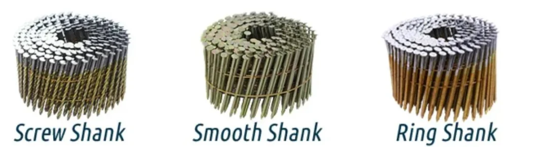 15degree Smooth/Twisted//Screw/Spiral Shank Wire Coil Roofing Nail