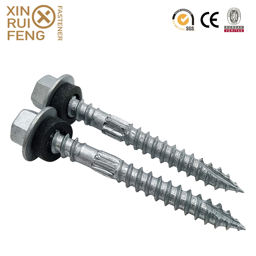 Factory Price Hex Head Self Drilling Screw with Rubber Washer Ruspert Finish Screw