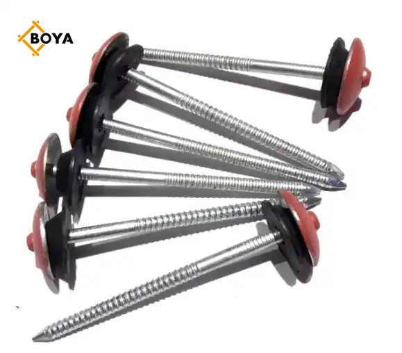 2024 Roofing Umbrella Screw Nails Clavos with Painted Colour Head