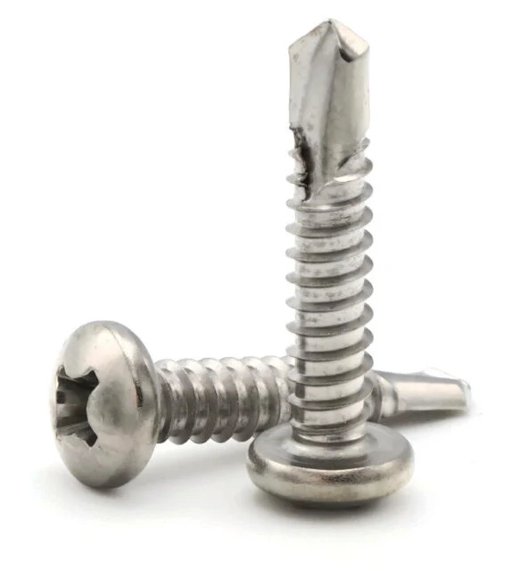 Wholesale Customized Fastener Pan Round Head Stainless Steel Self Drilling Metal Screw Philips Drive, Polish