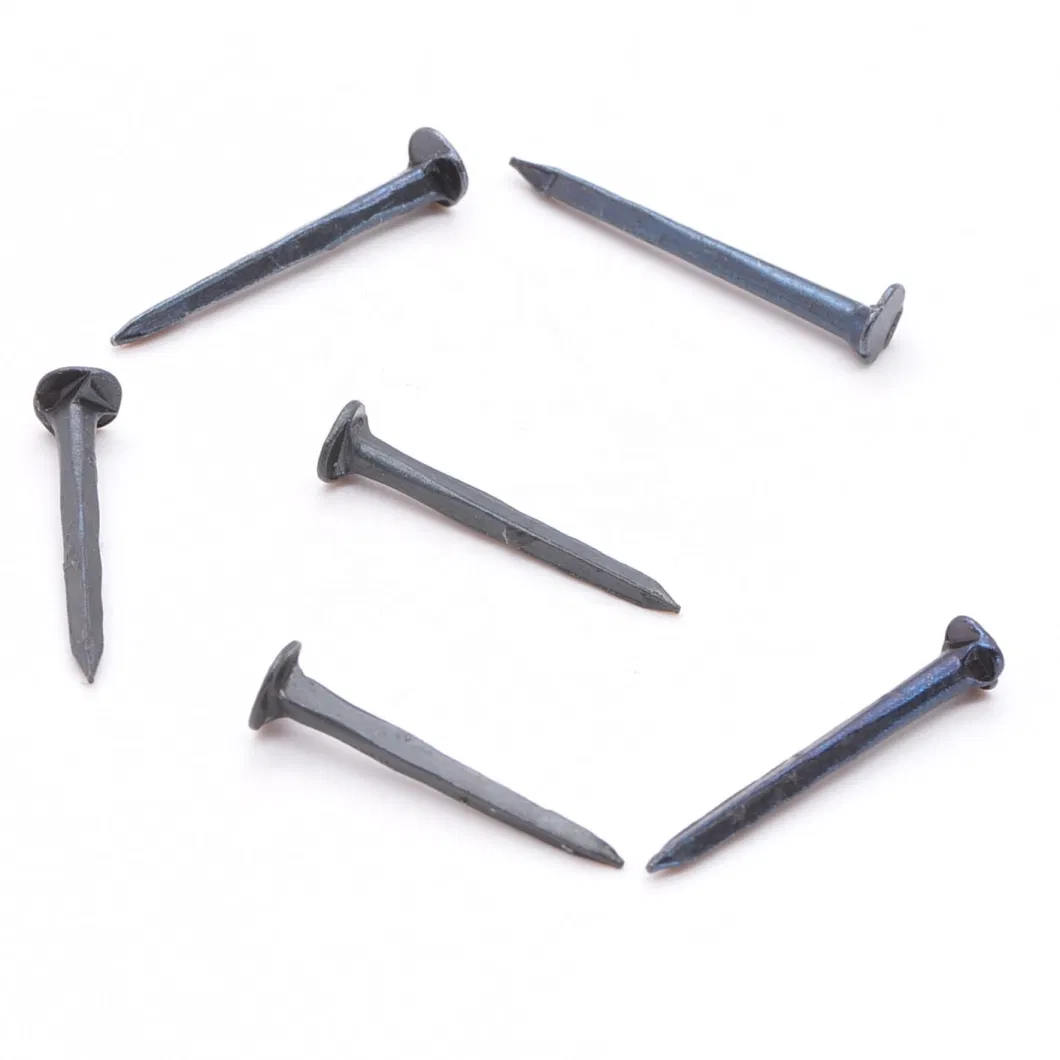 1 Inch Steel Cut Tacks / Flat Head Hand Cut Shoe Tacks and Square Body Nail / Blue Decorative Nail Iron DIN