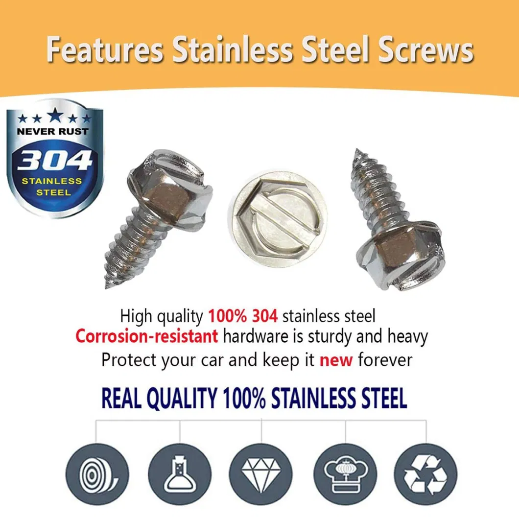 Slotted Drive Hex Head Concrete Screw Self Tapping Srcew