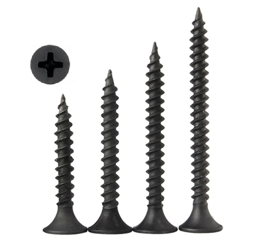 Black Phosphated Bugle Head pH Phillips Gypsum Drywall Screws