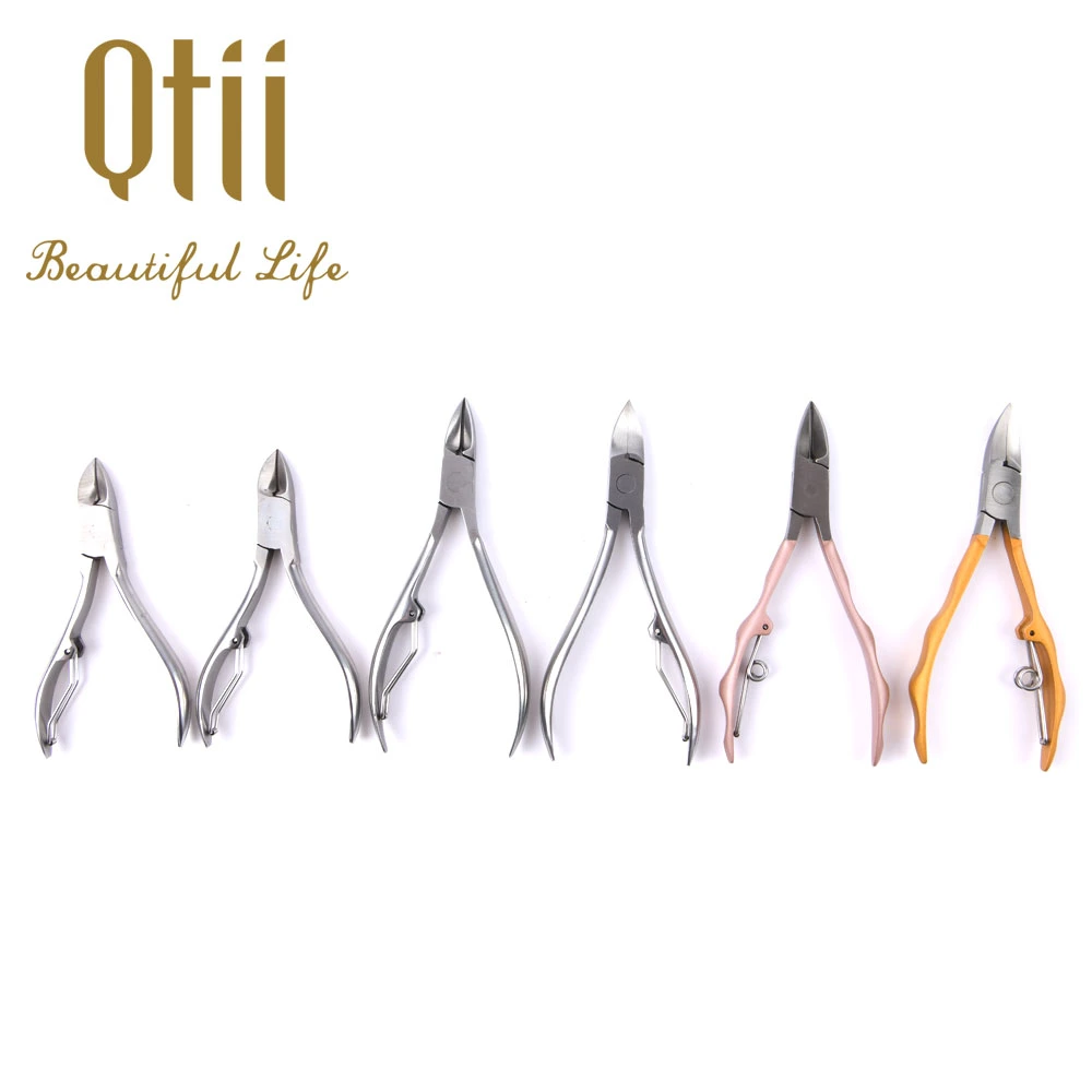 Cuticle Cutter Nippers Pointed Blade Trimmer Stainless Steel Nail Clippers for Fingernails No Cuticle Pusher