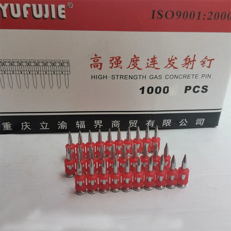 Hard Concrete Stainless Steel Nails High Quality Drive Pins for Gas Actuated Nail Gun Fastening in Concrete Steel Iron