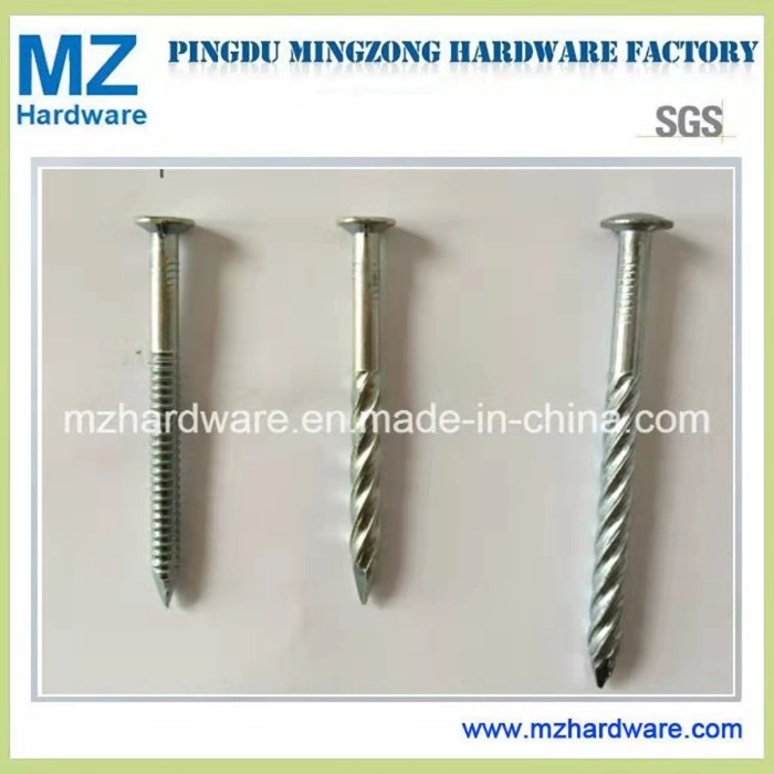 Electro Galvanized Twisted Shank Pallet Nail