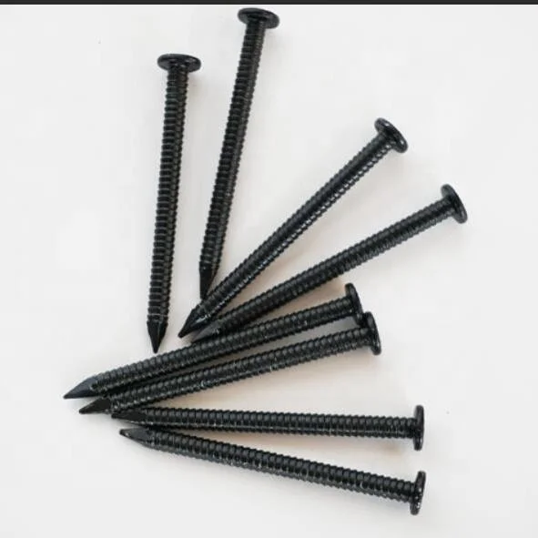 Black Ring Shank Roofing Nail with Black Thread Shank Iron Nail