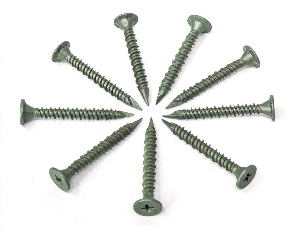 Hi-Lo Thread Spoon Point Ruspert Self Tapping Concrete Screws for Masonry