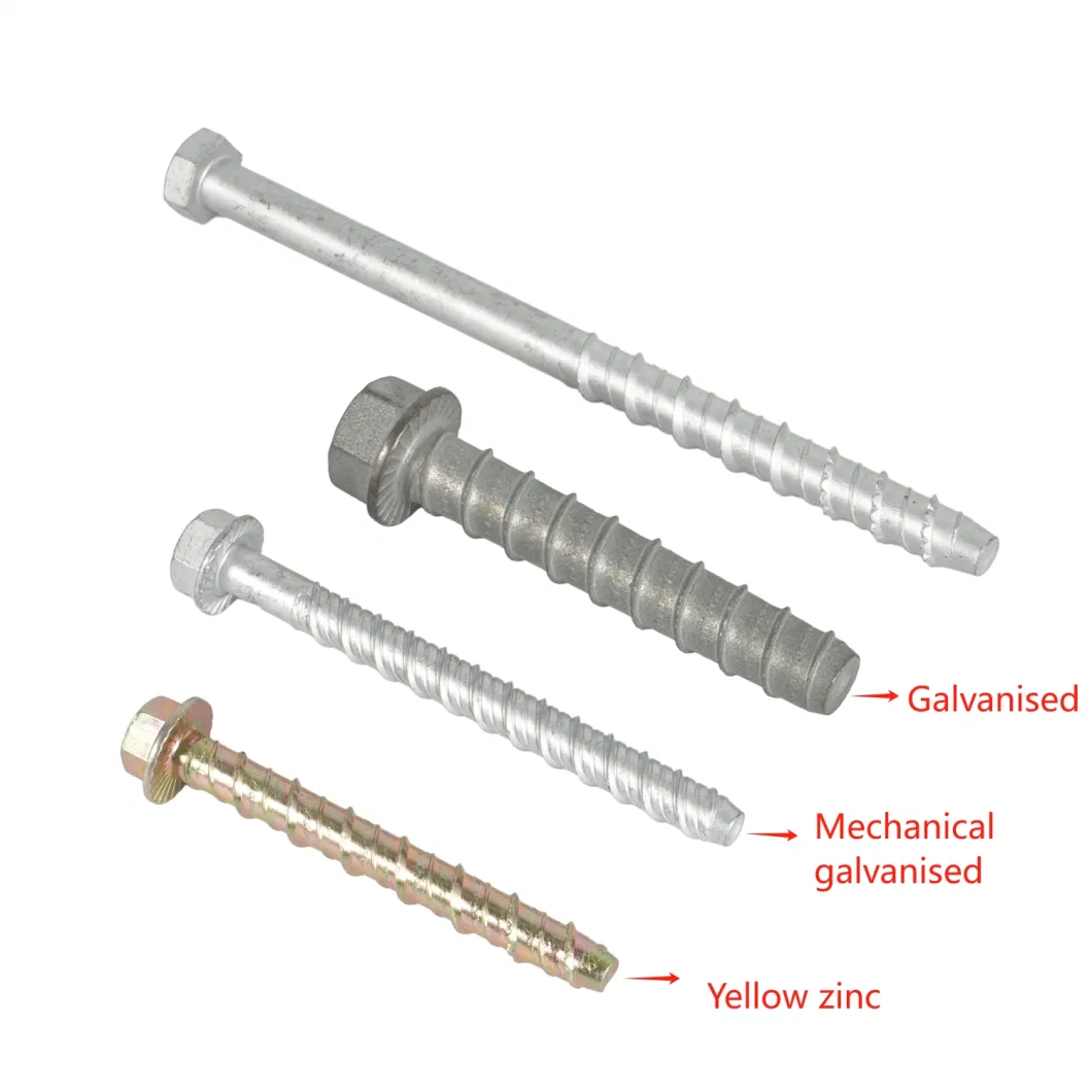 Factory Price Fasteners Anchor Masonry Bolt Concrete Screw Bolt Cement Nail