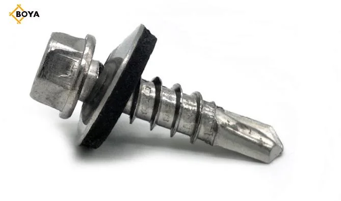 Galvanised Metal Hexagonal Head Self Drilling Screw with EPDM Washers Roofing Screw