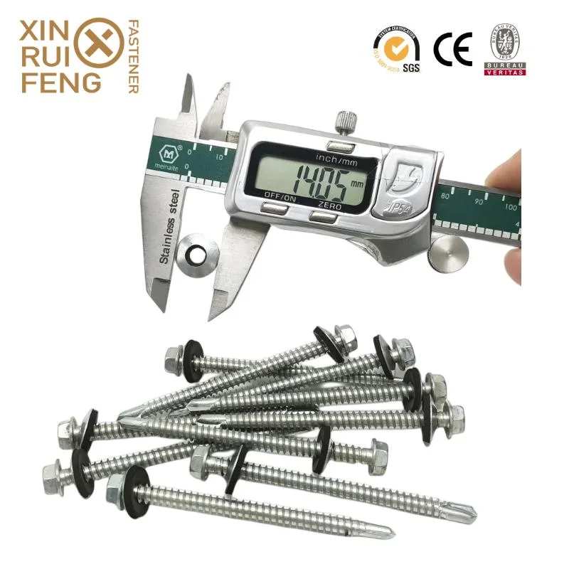 Wholesale Price Supplier Fasteners Chinese Factory Low Price Ruspert and Zinc Plated Hex Head Drilling Screws