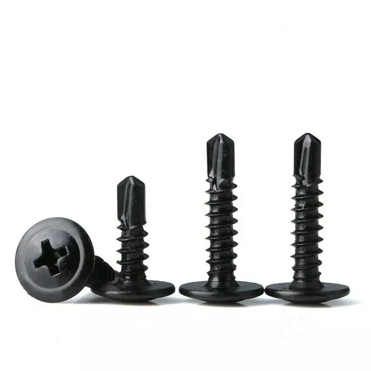 M4.2 M4.8 #8 #10 Black Phillips Sheet Metal Tek Modified Truss Head Self Drilling Screws