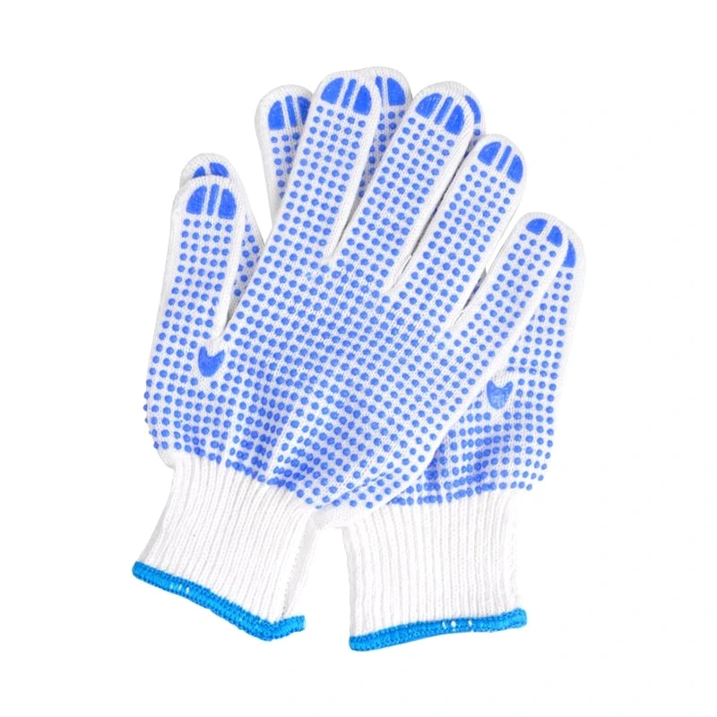 Double Side PVC Pointed Bead Gloves Cotton Dotted Gloves