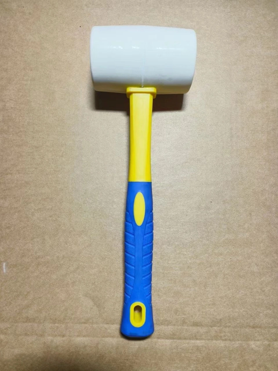 Durable Low Recoil Rubber Mallet Heads with Grip Fiberglass and Rubber Handles