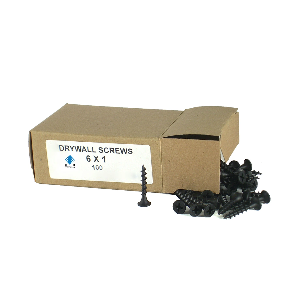 Gypsum Board Screws Carbon Steel C1022A Black/Gray Phosphate Bugle Head Phillips #6 #8 #10 Drywall Screw