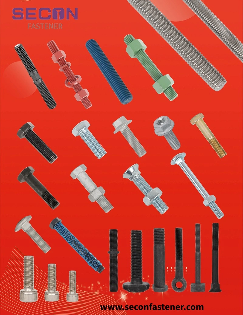 China Factory Double Ends Self Drilling Thread Furniture Wood Dowel Screw Short and Long Size Customize Fasteners