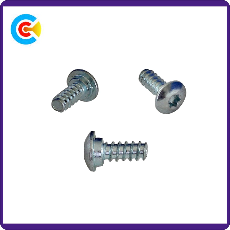 Steel Triangle Teeth Flower/Cinquefoil Pan Head Screw Light Fixture Screws