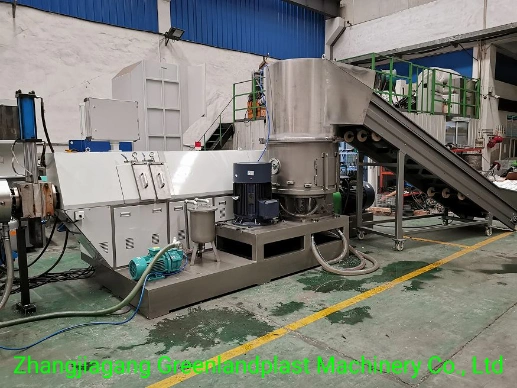 Greenlandplast Agglomerate / Compactor Type Plastic Film Recycling Pelletizing Machine