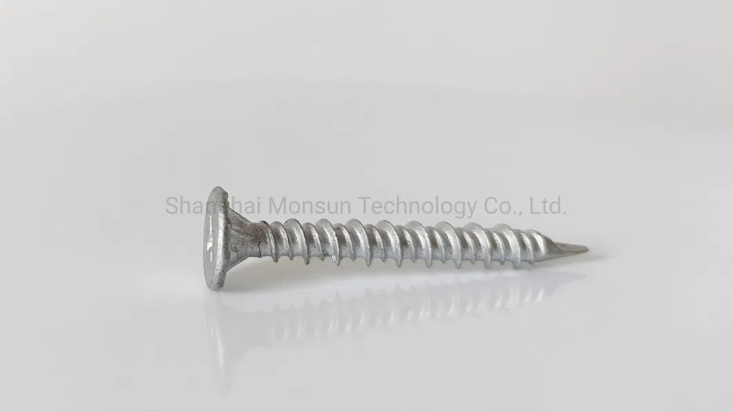 Hi-Lo Thread Spoon Point Ruspert Self Tapping Concrete Screws for Masonry