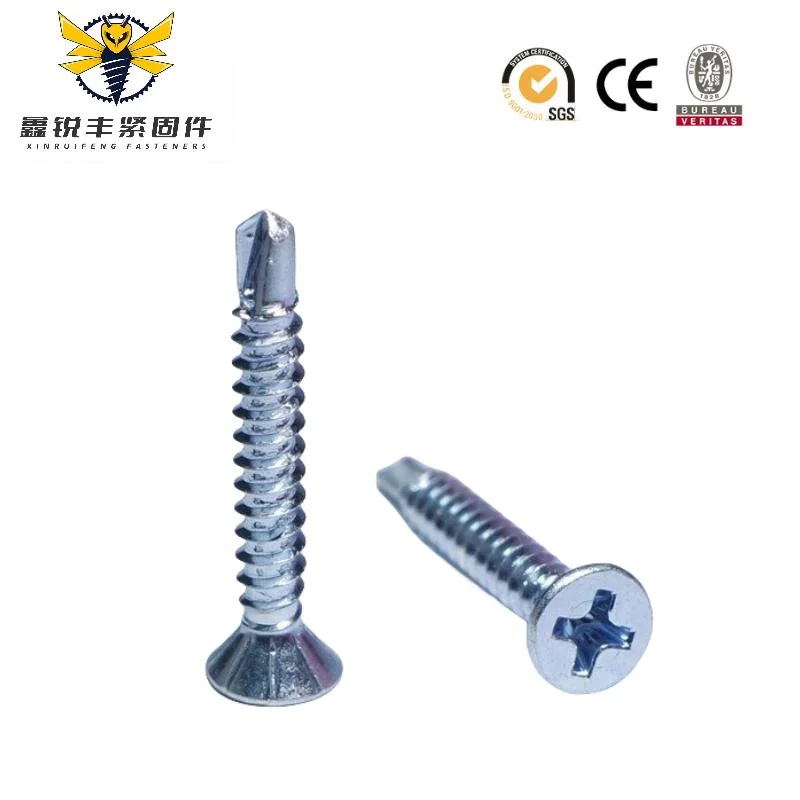 Galvanized Csk Head Tek Self Drilling Screw Flat Window SDS Screw