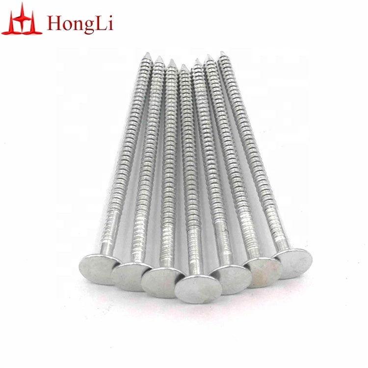 1 Inch High Quality Galvanized Large Flat Head Zinc Coating Iron Clout Nails Roofing Ceiling Nails