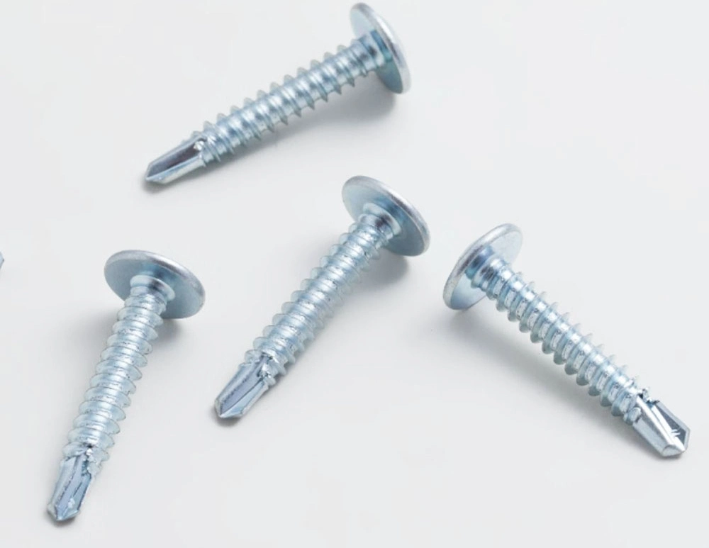 4.2X13mm Wafer Head Zinc Steel Fine Thread Self Drilling Phillips K-Lath Fasteners Sheet Metal Screw