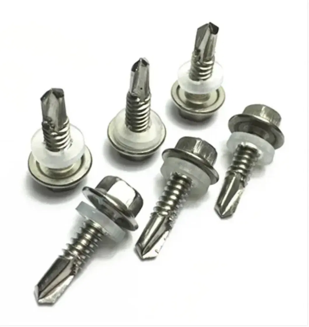 Carbon Steel Galvanized Self Tapping Screws Nails Color Head Hexagonal