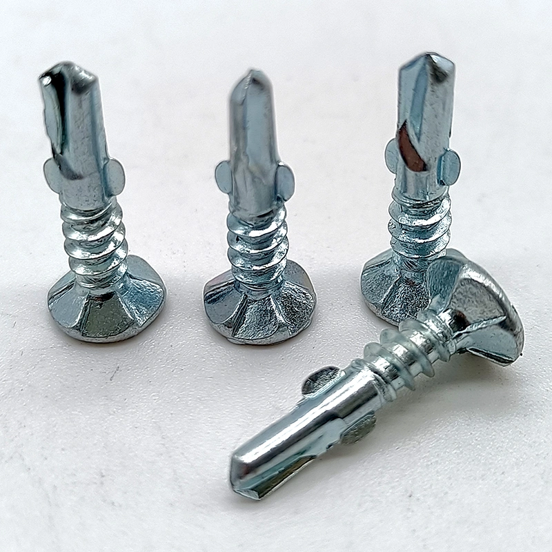 Xinruifeng Fasteners Zinc Plated Wings Teks Fiber Cement Csk Self Drilling Screws