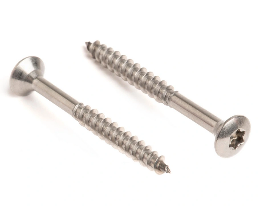 Full Thread DIN7505 Chipboard Screw Flat Csk Head with Stainless Steel, Carbon Steel, Galvanize Chipboard Wood Screw