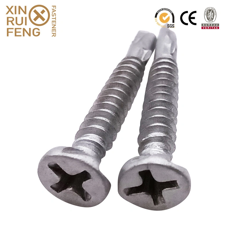 Xinruifeng Fasteners Zinc Plated Wings Teks Fiber Cement Csk Self Drilling Screws