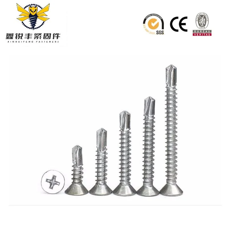 Galvanized Csk Head Tek Self Drilling Screw Flat Window SDS Screw