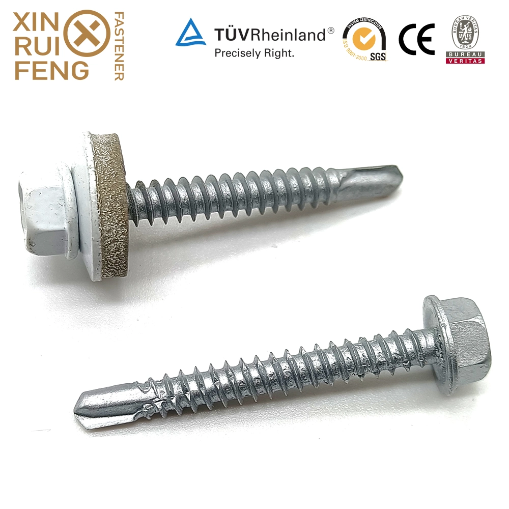 Chinese Xinruifeng Fasteners Epoxy Ruspert SDS Hex Flange Roofing Self Drilling Screws