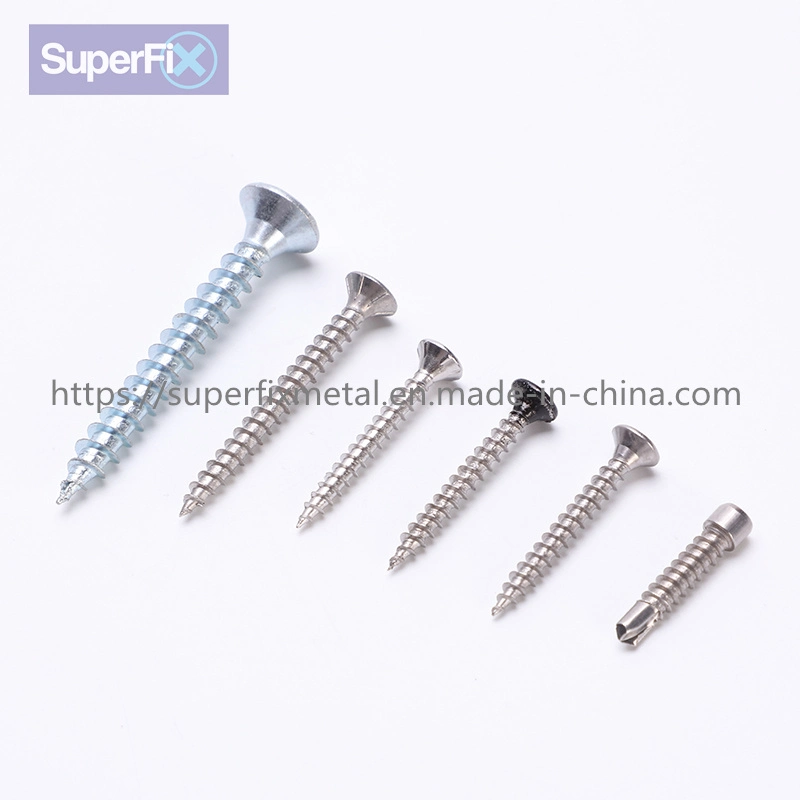 Gray Phosphate Fine Coarse Thread Drywall Screw for Gypsum Board/Sheetrock/Plasterboard