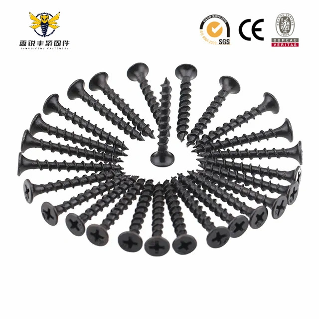 Black Gray Phosphate Galvanized Yellow Self Tapping Angle Head Coarse Thread Drywall Screw