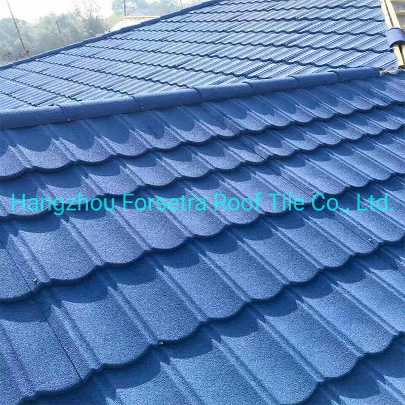 Spanish Tiles Classic Construction Materials Stone Coated Roofing Tiles for House Roof Top in Tanzania