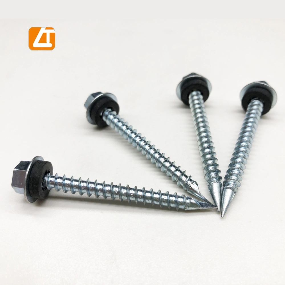 Zinc Plated Special Tail with Washer Spoon Point Hex Head Screw