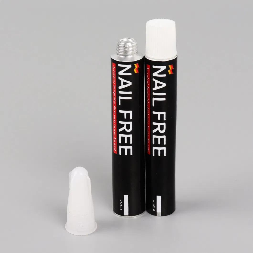 Small Once Time Glue Tube Package Aluminum Collapsible Tube Package for Automobile Adhesive/D13.5mm 5ml with Long Nozzle Cap