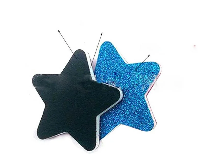 Nail Art Set Accessories Five-Pointed Star Glitter Nail File Non-Woven Fabric Onion Powder Shaped Nail File