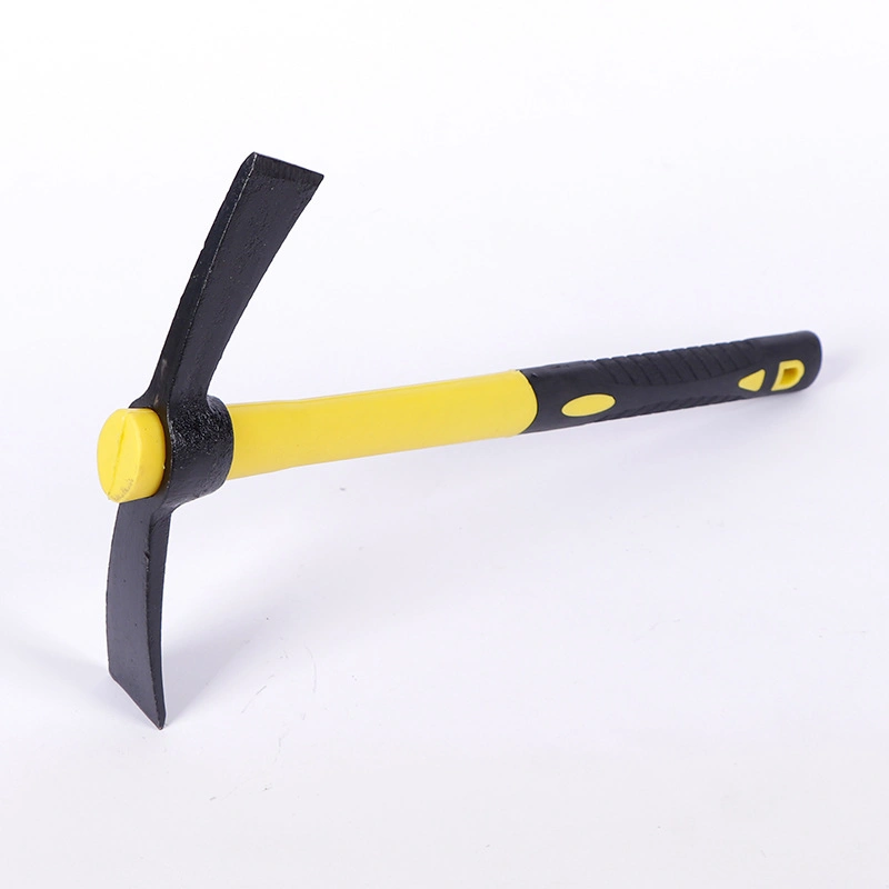 Agricultural Outdoor Garden Reclamation Bag Plastic Handle American Flat Head Pointed Cross Small Hoe Iron Pickaxe