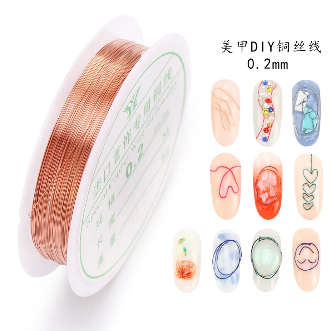 Copper Wire Nail Beauty DIY Decorations Nail Charms