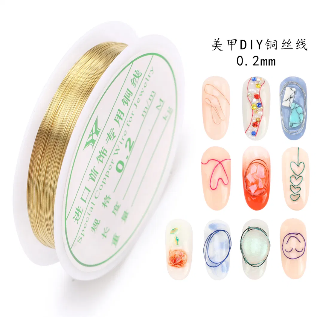 Copper Wire Nail Beauty DIY Decorations Nail Charms