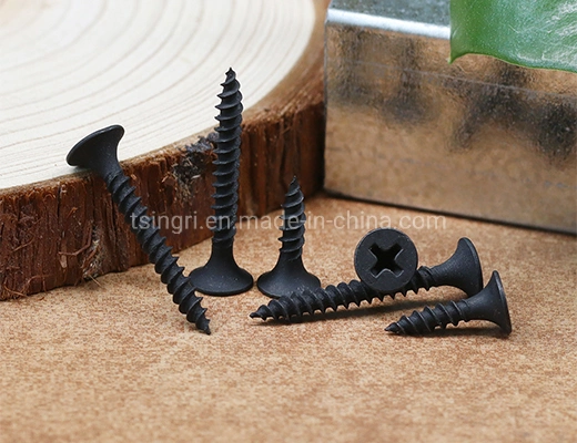 TGR/Tsingri 3.5/3.9/4.2mm Carbon Steel Black Drywall Screws For Plasterboard And Thin Steel Sheet