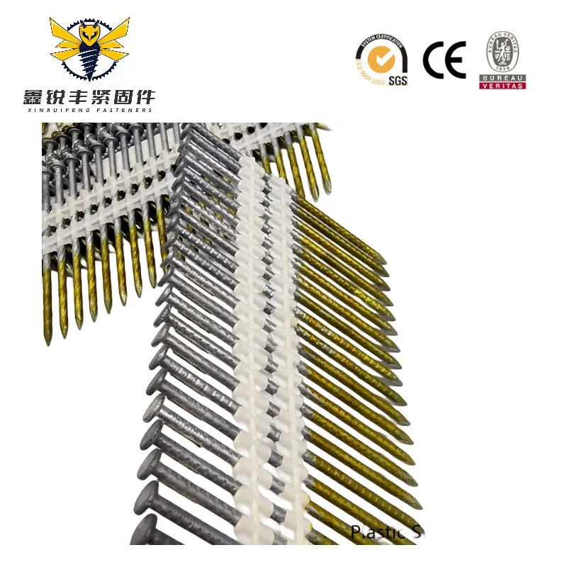 Customized Specification Plastic Framing Nails Strip Nails for Wood